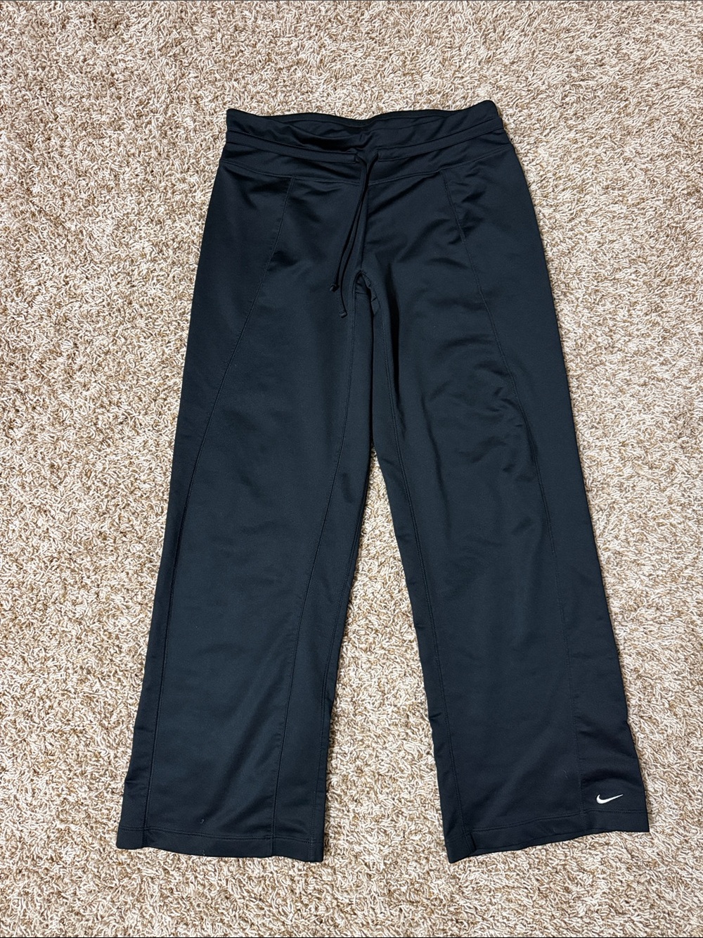 Nike Black Wide-Leg Athletic Pants - Women’s Medium